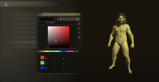 A sneak peek at the character customization system