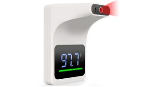 Bwell Bluetooth Wall-Mounted Contactless Infrared Forehead Thermometer with Large LED Display