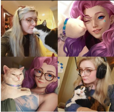 Comparison images of Stephanie and Seraphine.