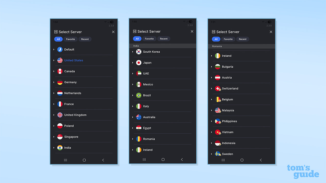 JumpJump VPN server list