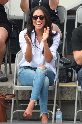 Meghan Markle attends the Wheelchair Tennis on day 3 of the Invictus Games Toronto 2017