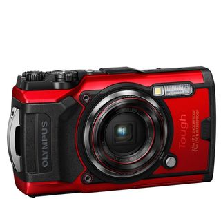 Olympus Tough TG6 camera on a white background