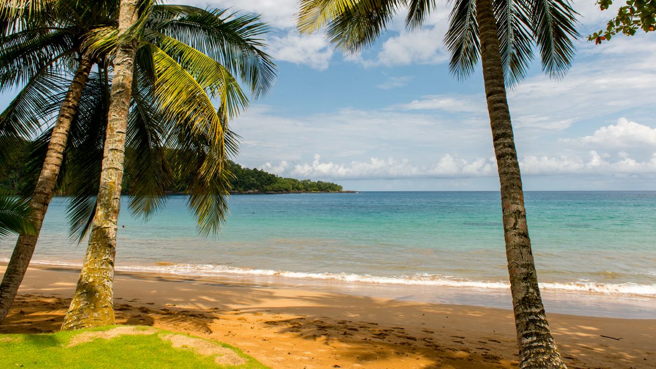 A photo of a beach at Bom Bom Resort on Principe Island