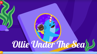 Google's 'Ollie under the sea' storybook on its Santa Trackr