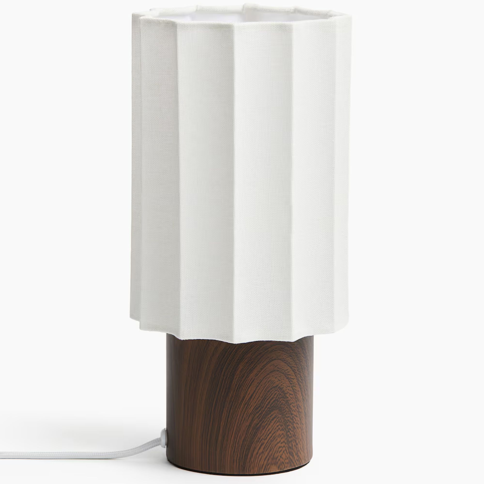 Linen-blend table lamp