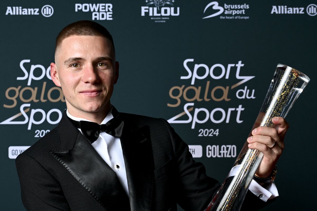 Evenepoel won his fourth Belgian Sportsman of the Year award and third in a row on Sunday