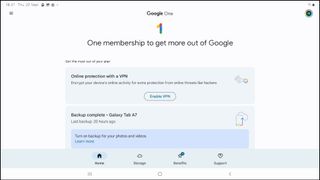 Google One VPN Algemene Interface