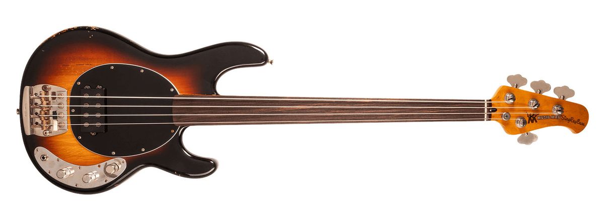 Ernie Ball Music Man Pino Palladino Icon Series StingRay: limited to 15 units worldwide, this is a meticulous replica of the bass icon's original StingRay, right down to every nick and ding.