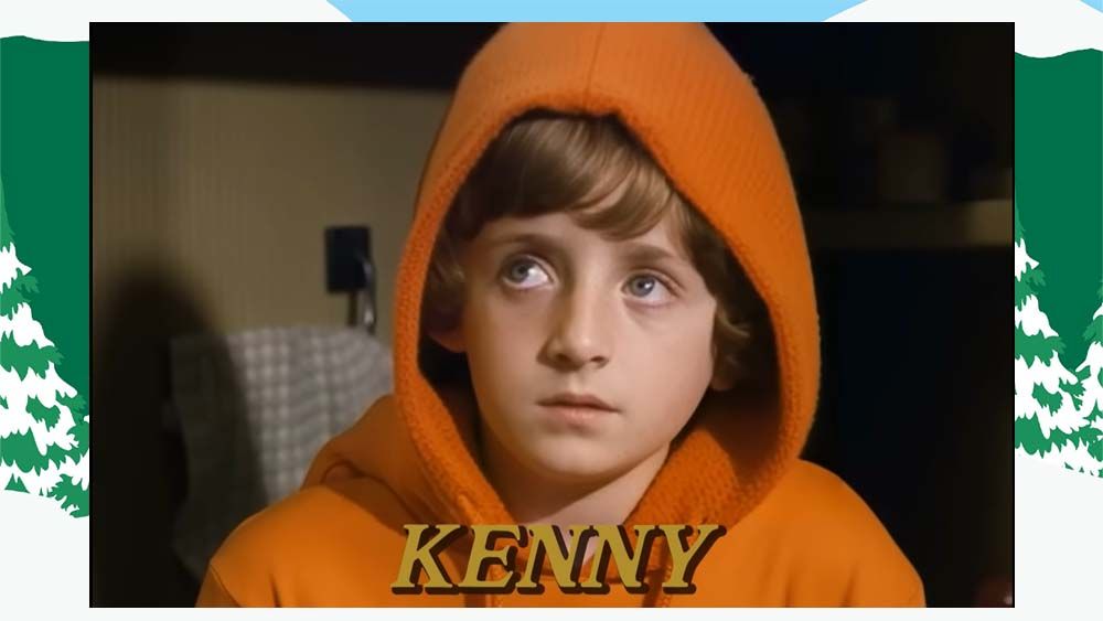 Stills from an AI-generated live-action South Park