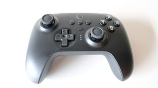 An overhead view of the 8BitDo Ultimate Controller in black