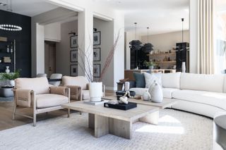 neutral open plan living room