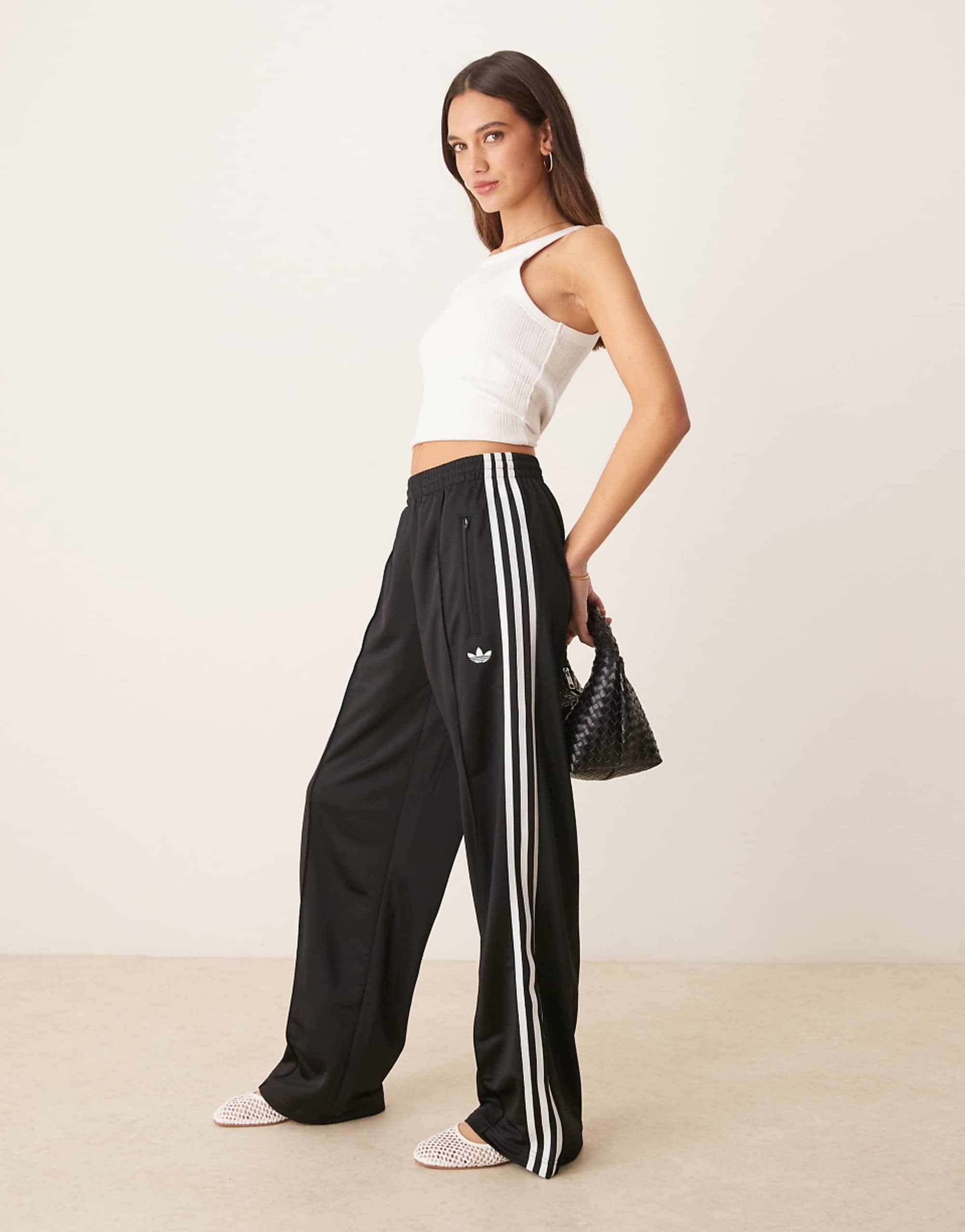 Adidas Originals Firebird Loose Track Pants in Black