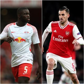 Dayot Upamecano and Dani Ceballos