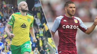 Teemu Pukki of Norwich City and Emiliano Buendia of Aston Villa could both feature in the Norwich City vs Aston Villa live stream