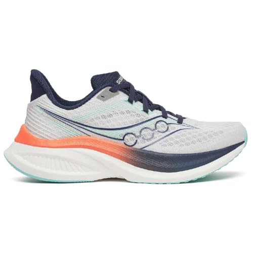Saucony Women's Endorphin Speed 5 Sneaker, White/navy, 7
