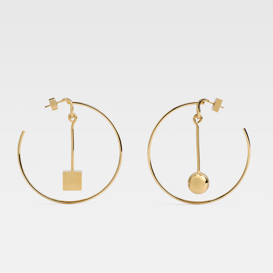jacquemus, The Nodo hoops earrings
