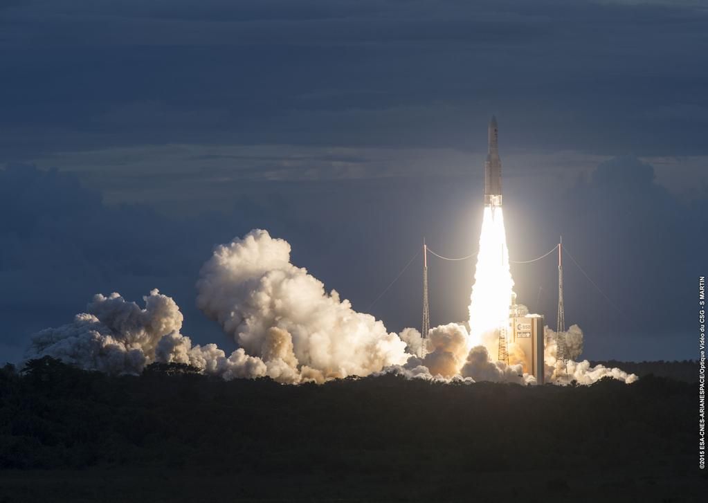 Arianespace launched 2 satellites for DirecTV on May 27, 2015, from Europe&#039;s main spaceport, the Guiana Space Center in South America.