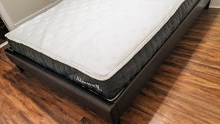 Allswell mattress on a platform bed