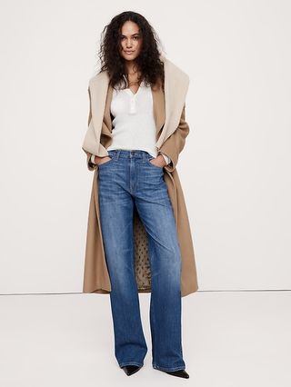 The relaxed flare jeans