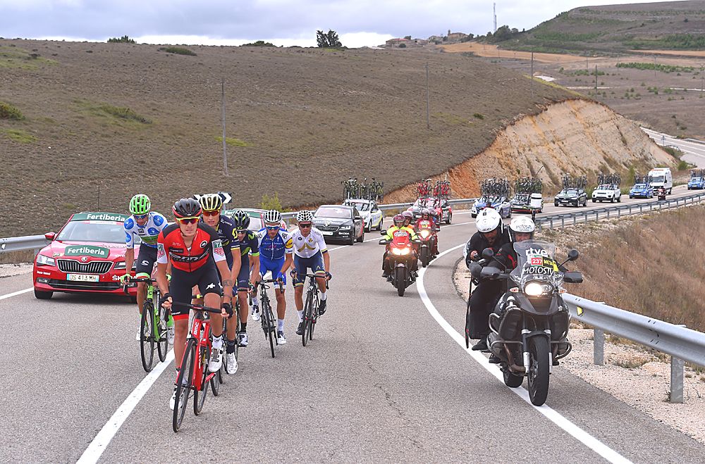 The breakaway on stage 17 of the Vuelta a Espana