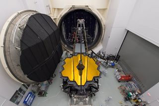 Engineers and scientists tested the entire telescope in an an extremely cold, low-pressure cryogenic vacuum chamber.