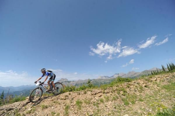 TransRockies Trail Ambassador on Mt. Baldy.