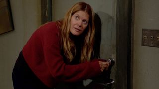 Michelle Stafford as Phyllis picking a lock in The Young and the Restless