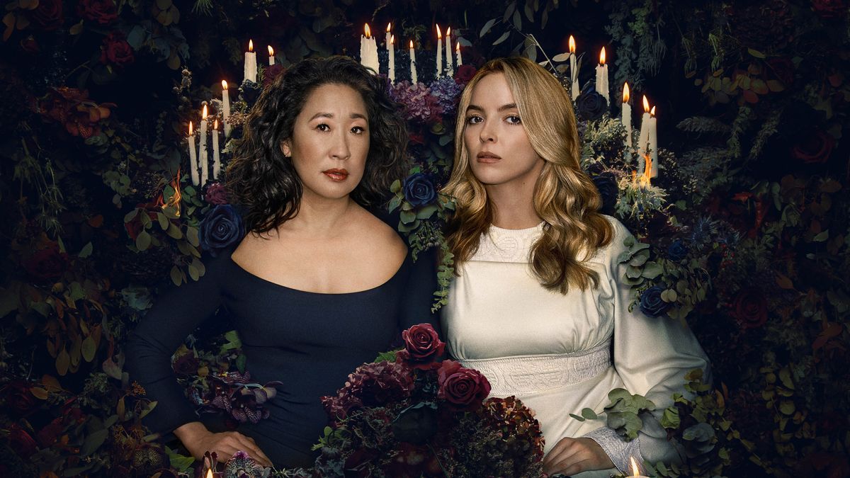 How to watch &#039;Killing Eve&#039; season 4 online. Eve Polastri (Sandra Oh) and Villanelle (Jodie Comer) from &#039;Killing Eve&#039; season 4.