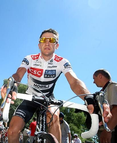 Carlos Sastre (CSC-Saxo Bank) has his eye on the Alpine stages to come.