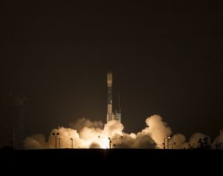 A United Launch Alliance Delta II rocket launches NASA's Soil Moisture Active Passive observatory into space from California's Vandenberg Air Force Base on Saturday, Jan. 31, 2015.