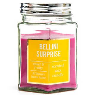 bellini surprise candle with glass jar