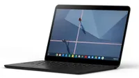 Google Pixelbook Go Chromebook on an angle with screen on