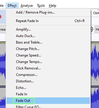 Add effects to audio with Audacity