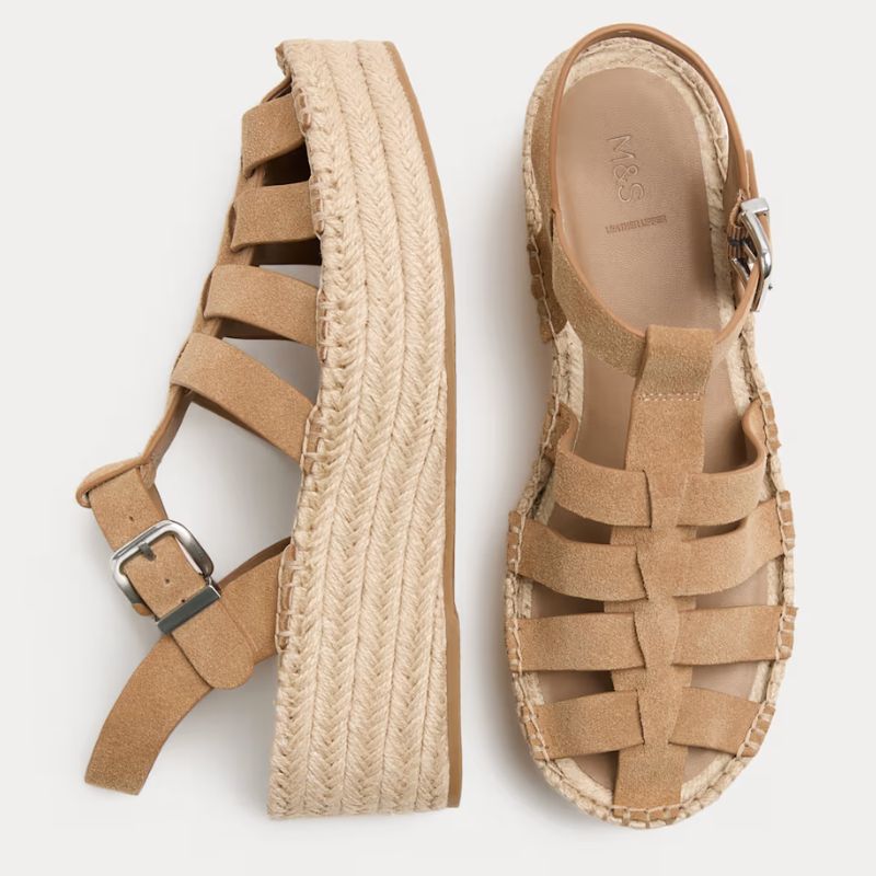 M&amp;amp;S, espardrille wedge sandals