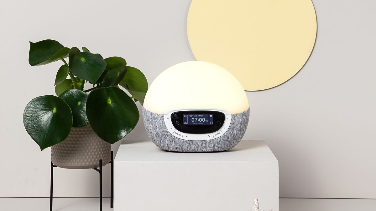 Wake Up Light,alarm Clock Sunrise Simulation Night Light With Nature  Sounds, Fm Radio, Snooze Function And Atmosphere Lamp Function,wood Grain
