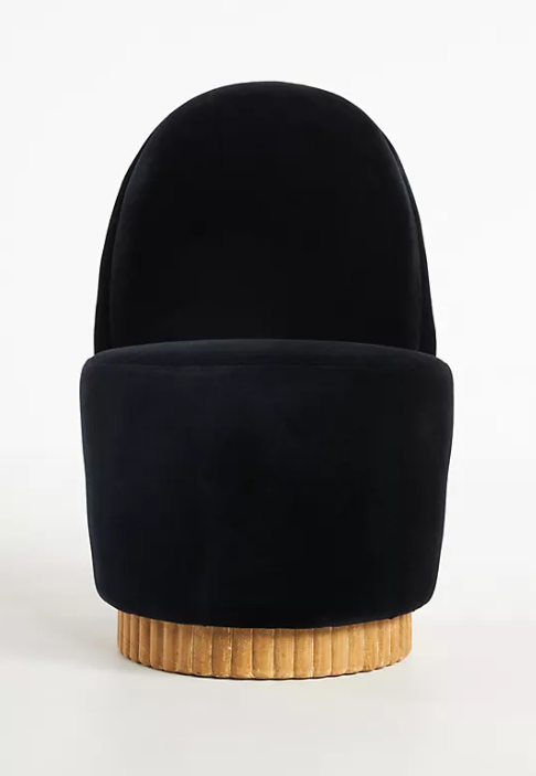 Swivel dining chair.