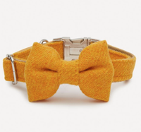 Ollie &amp; Co Medium Harris Tweed Bow Tie Collar - £46, Liberty London