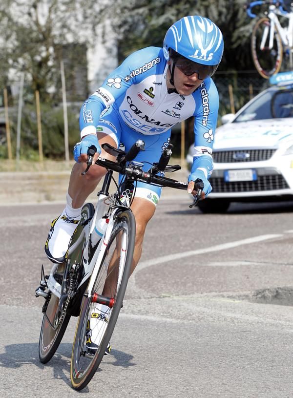 Last year's race winner Domenico Pozzovivo (Colnago CSF Inox)