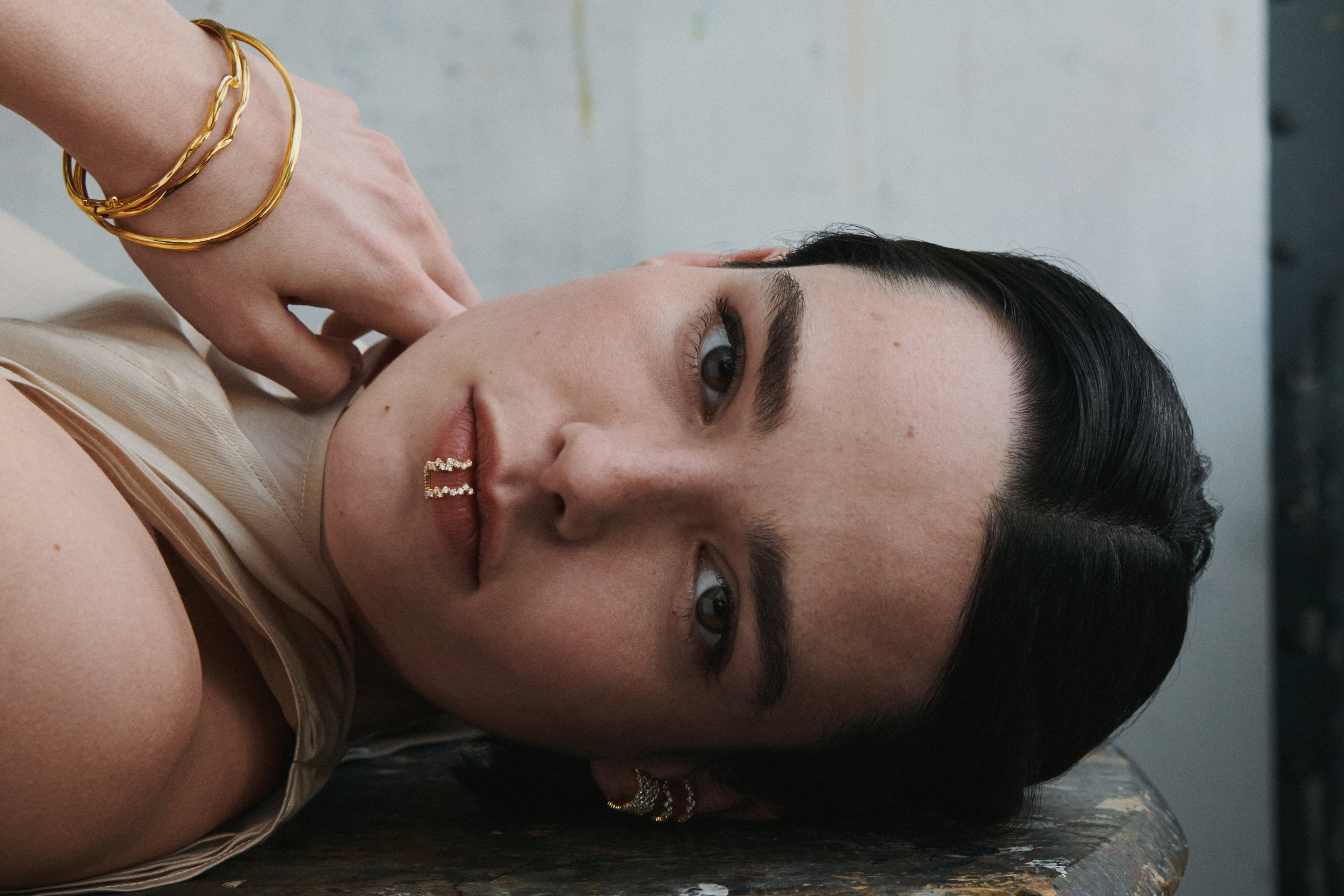 woman wearing jewellery