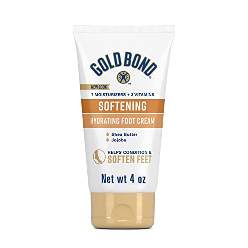 Gold Bond Softening Foot Cream, 4 Oz., With Shea Butter to Soften Rough & Dry Feet