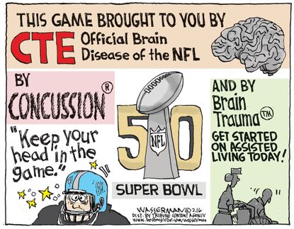 Editorial Cartoon U.S. Superbowl 50