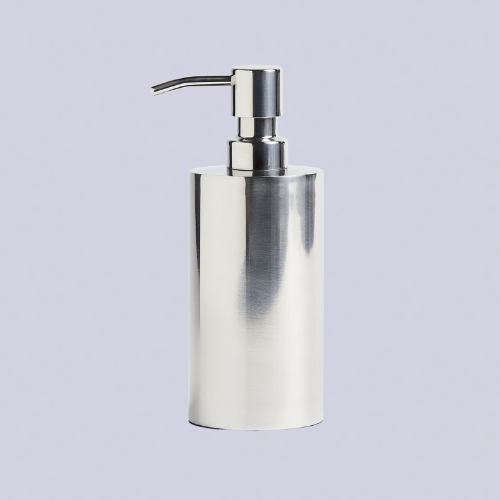 Chrome soap dispenser