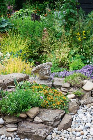 rockery in small garden