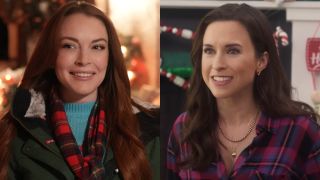 Lindsay Lohan in Falling for Christmas; Lacey Chabert in Haul Out the Holly: Lit Up.