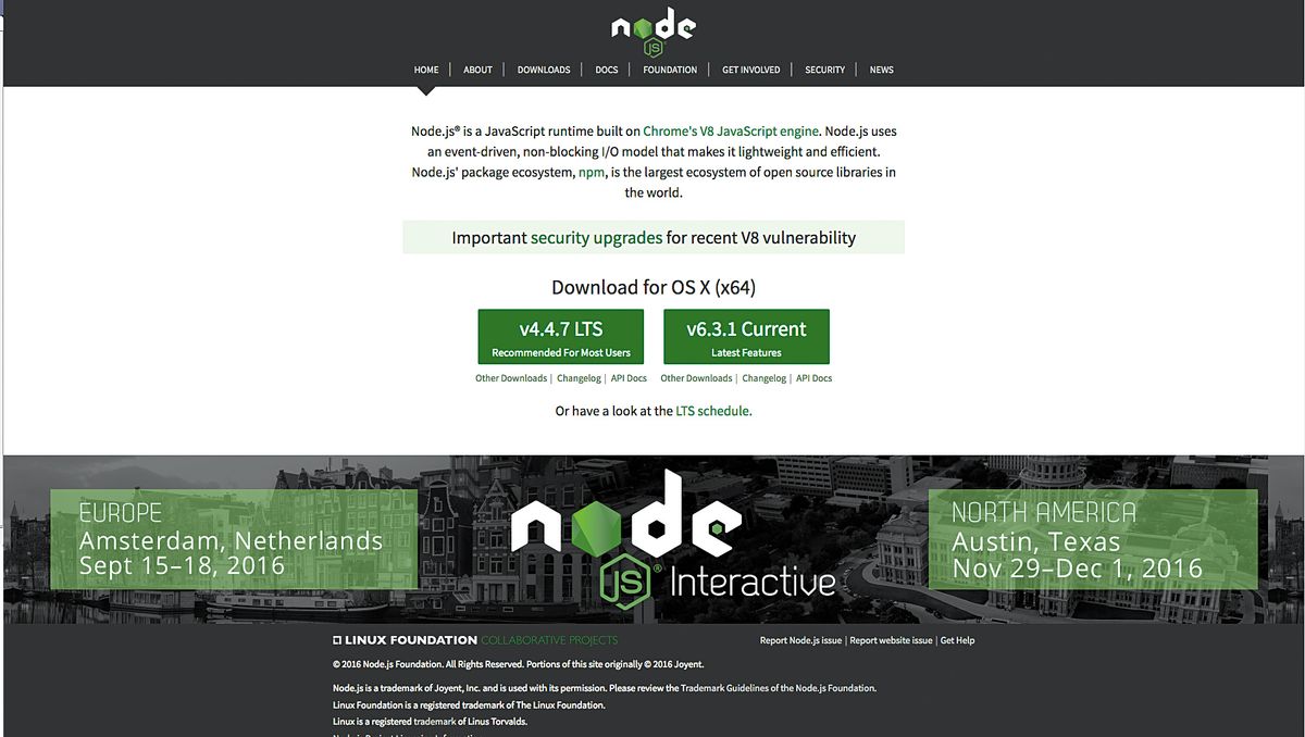 Server-side JavaScript with Node.js - 20 JavaScript tools to blow your ... image.