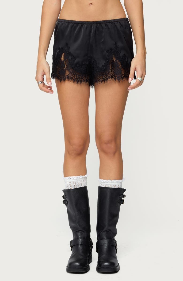 Reisa Lace & Satin Shorts