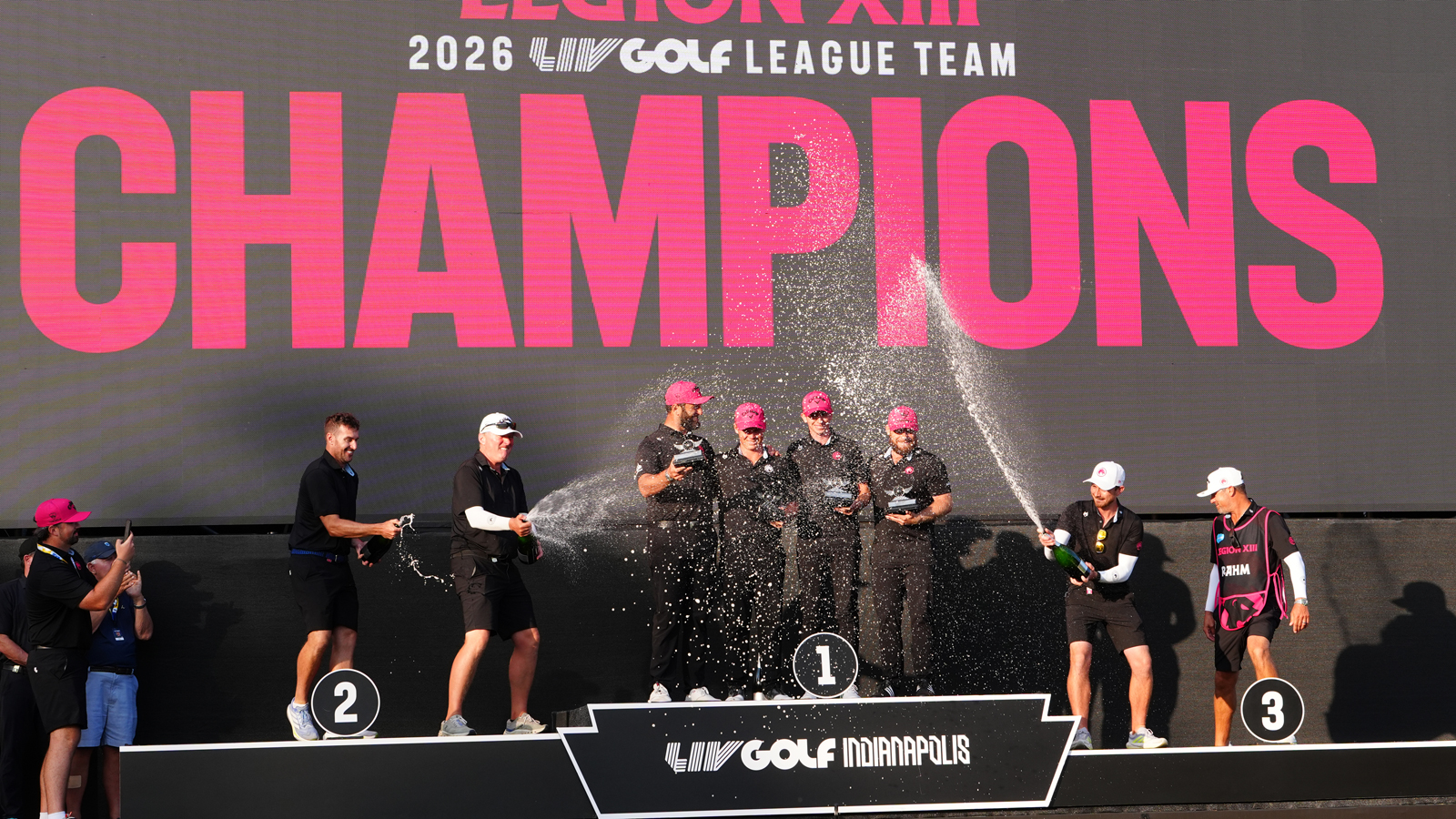 Legion XIII celebrate on the podium