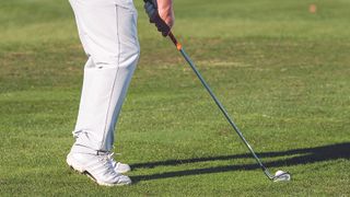 Alistair Davies demonstrates a good drill for iron play