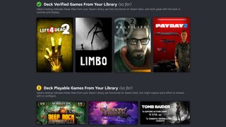 Les jeux vérifiés "Steam Deck" de votre bibliothèque