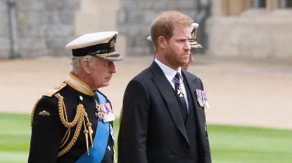 King Charles and Prince Harry reconciling